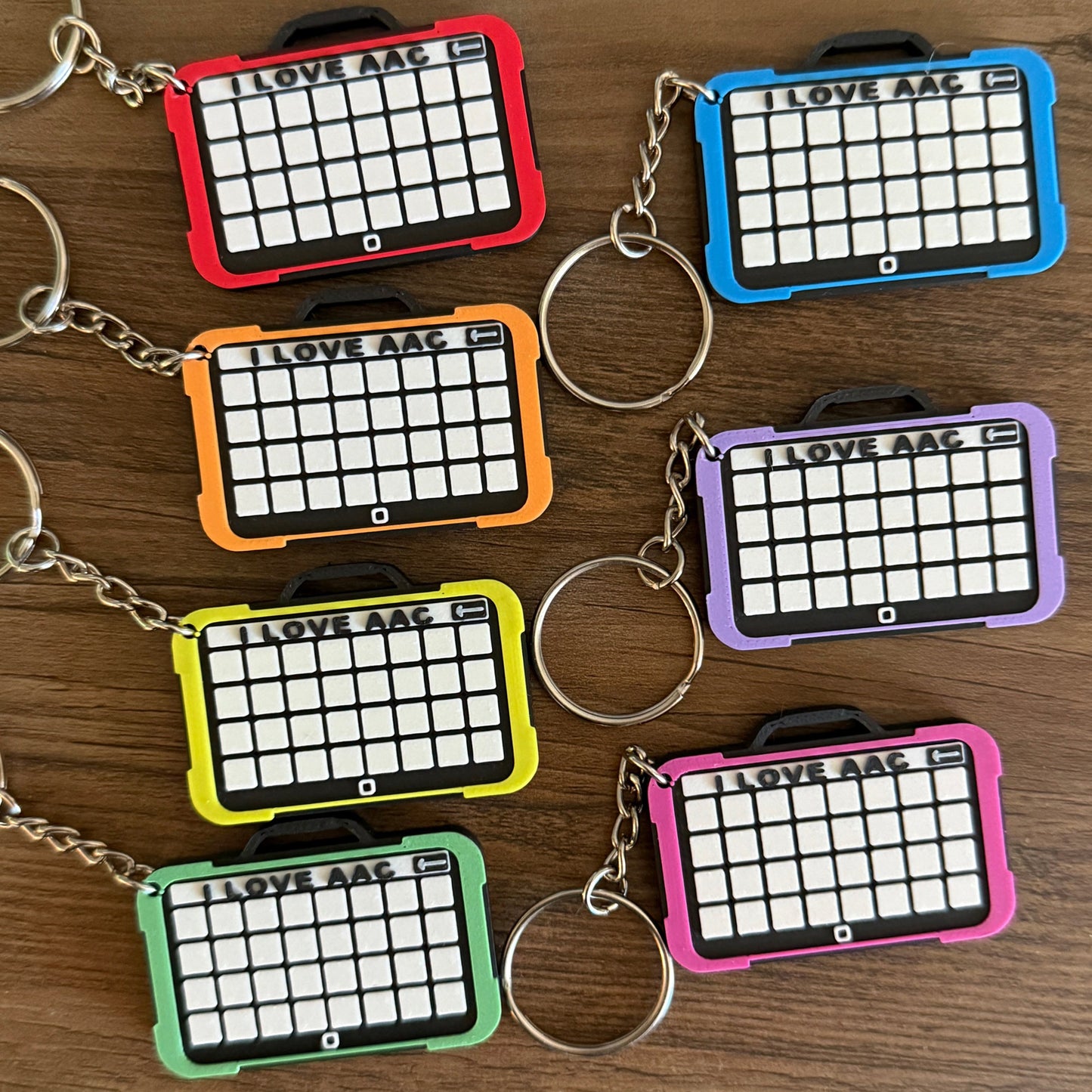 I love "Name here" AAC tablet keychain