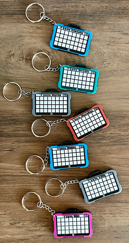 I love "Name here" AAC tablet keychain